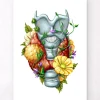 Adénome thyroïdien - Floral - Blanc