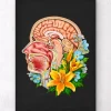 Anatomie de la tête - Floral - Noir