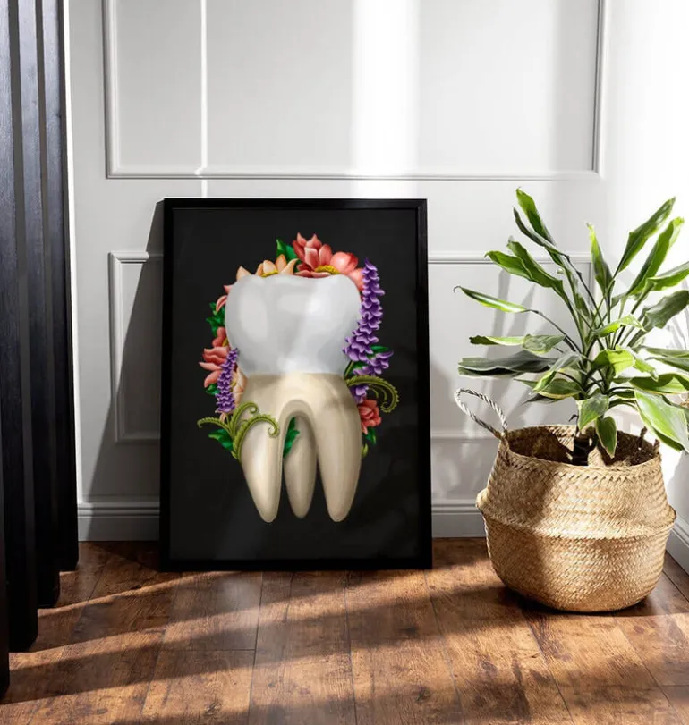 Anatomie dentaire IV - Floral - Noir