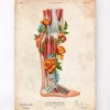 Anatomie des jambes - Floral - Vintage