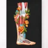 Anatomie des jambes - Floral - Noir