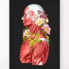 Anatomie des muscles - Floral - Noir