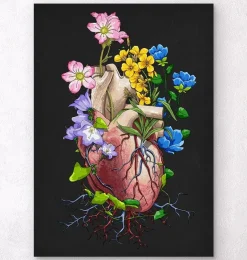 Anatomie du cœur floral I - Noir