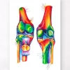 Anatomie du genou - Aquarelle