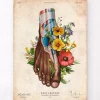 Anatomie du pied II - Floral - Vintage