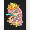 Anatomie du rein II - Floral - Noir