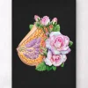 Anatomie du sein - Floral - Noir