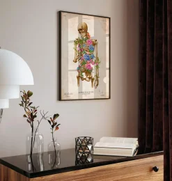 Anatomie du squelette II - Floral - Vintage