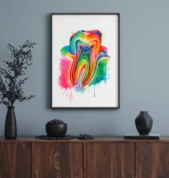 Art d'anatomie dentaire - Aquarelle