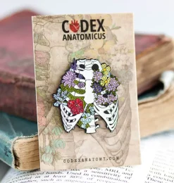 Cage thoracique avec fleurs - Pins