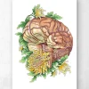 Cerveau avec des fleurs