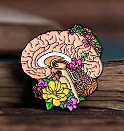 Cerveau avec fleurs II - Pins