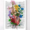 Coeur avec des fleurs - Page du dictionnaire
