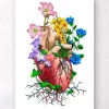 Coeur avec fleurs