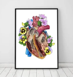 Coeur avec fleurs II