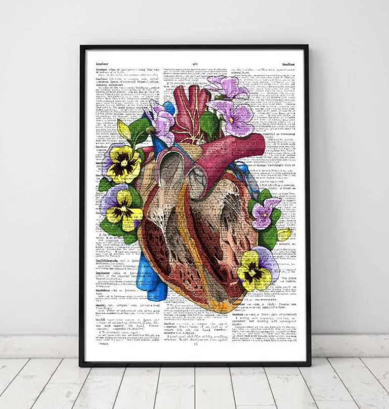 Coeur avec fleurs II - Dictionnaire