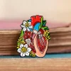 Coeur disséqué avec des fleurs - Pins