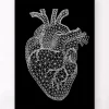 Coeur géométrique minimal - Noir
