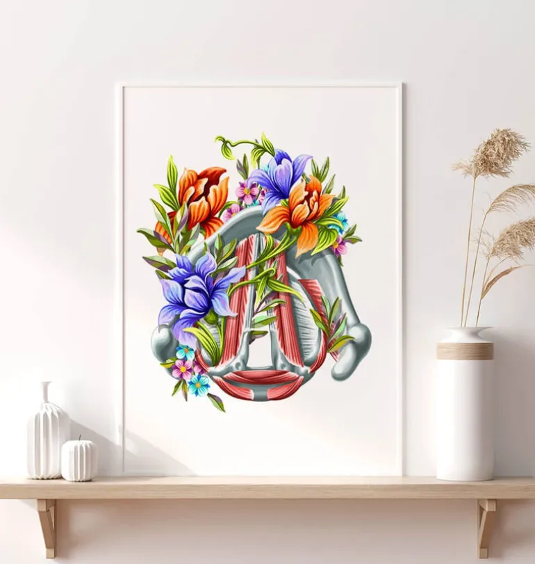 Cordes vocales - Floral - Blanc