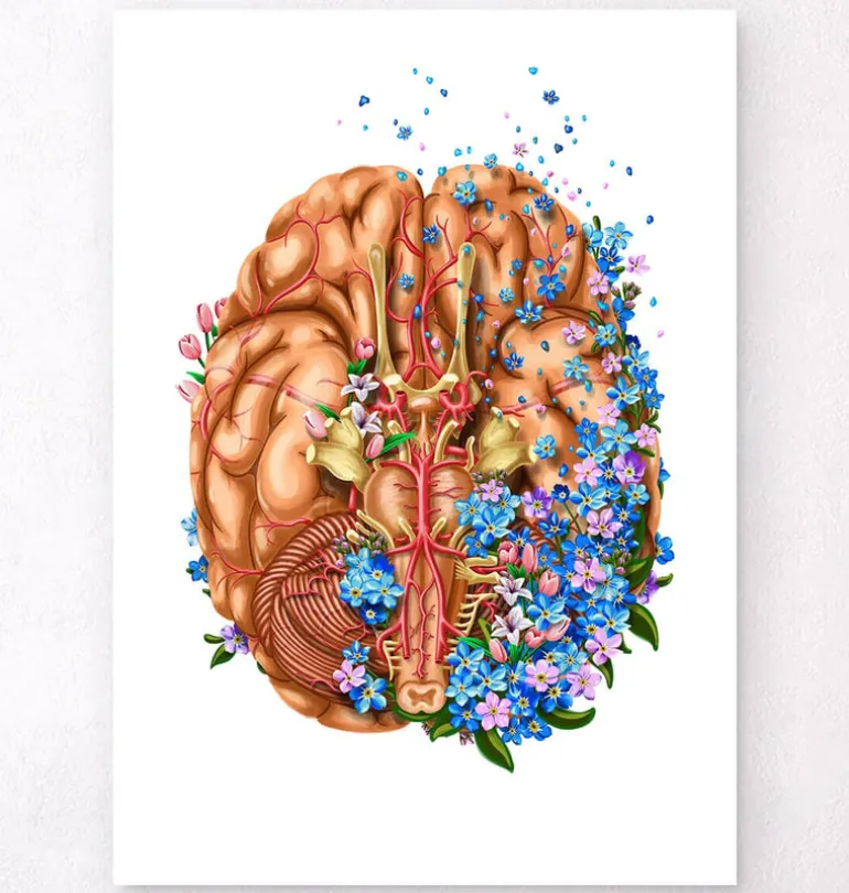 Démence - Floral - Blanc