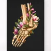 Fracture de la cheville - Floral - Noir