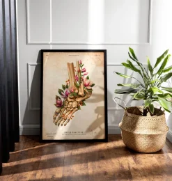 Fracture de la cheville - Floral - Vintage