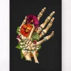 Fracture du poignet - Floral - Noir