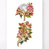 Hernie discale - Floral - Blanc
