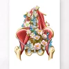 Muscles iliaque et psoas - Floral - Blanc