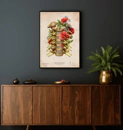 Nerfs cervicaux - Floral - Vintage