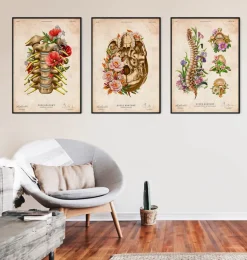 Nerfs cervicaux - Floral - Vintage