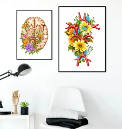 Polygone de Willis - Floral - Blanc