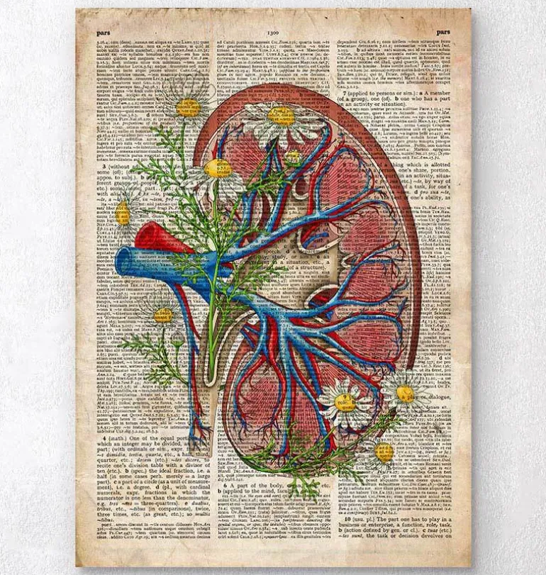 Rein avec des fleurs - Ancien dictionnaire