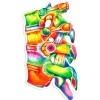 Sticker d'anatomie de la colonne vertébrale II - Aquarelle