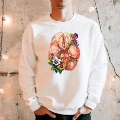 Sweat Unisex Cerveau - Floral