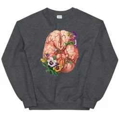Sweat Unisex Cerveau - Floral