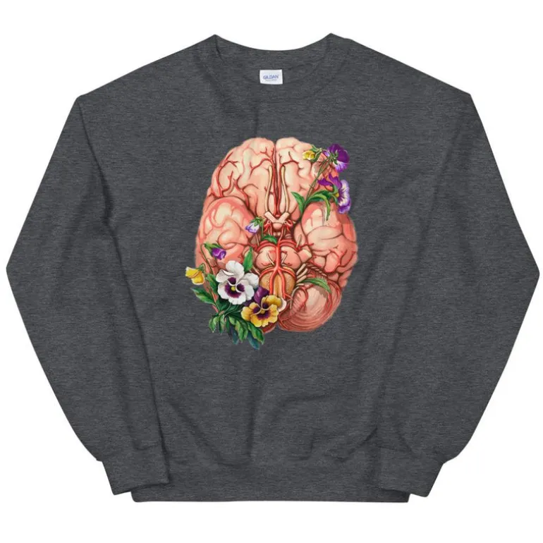 Sweat Unisex Cerveau - Floral