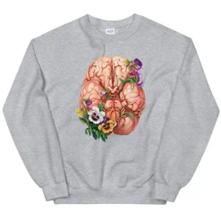 Sweat Unisex Cerveau - Floral