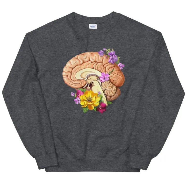 Sweat Unisex Cerveau II - Floral