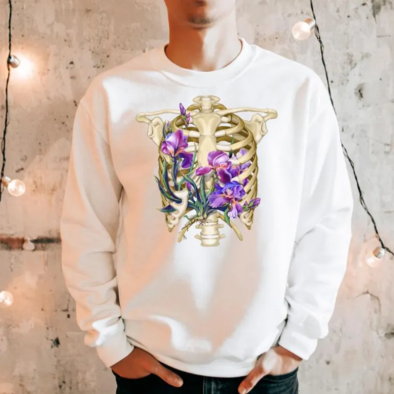Sweat Unisexe Cage Thoracique - Floral