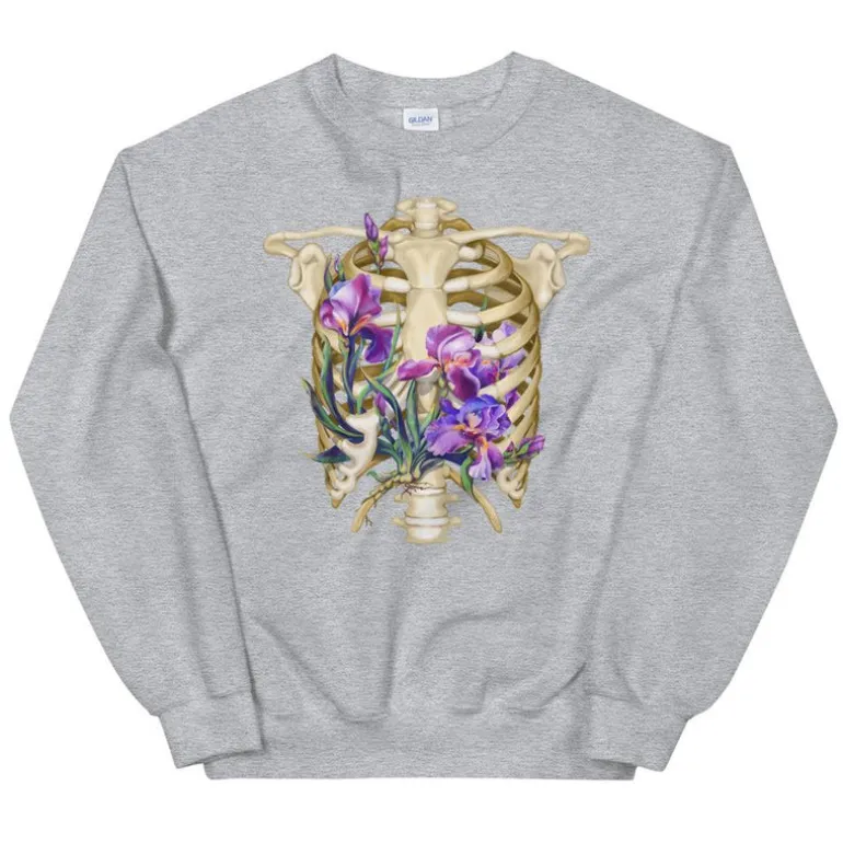 Sweat Unisexe Cage Thoracique - Floral
