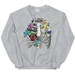 Sweat Unisexe Cage Thoracique - Floral