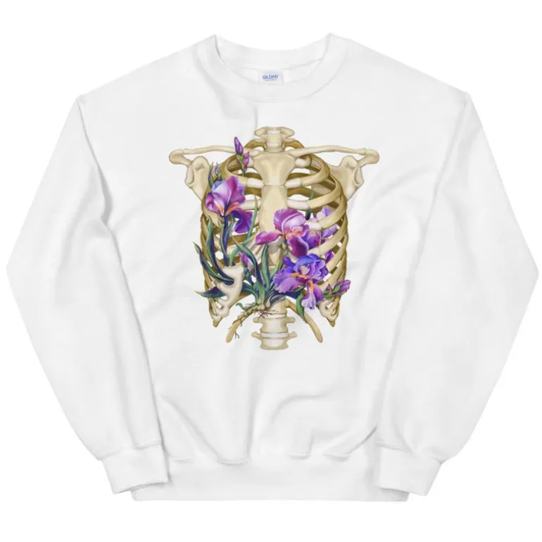 Sweat Unisexe Cage Thoracique - Floral