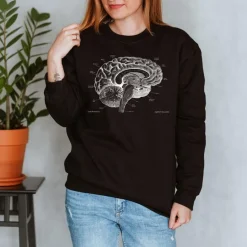 Sweat Unisexe Cerveau I - Chalkboard