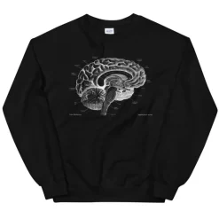 Sweat Unisexe Cerveau I - Chalkboard