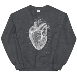 Sweat Unisexe Coeur I - Chalkboard