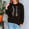 Sweat Unisexe Colonne Vertébrale - Chalkboard