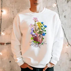 Sweat Unisexe Cœur I - Floral