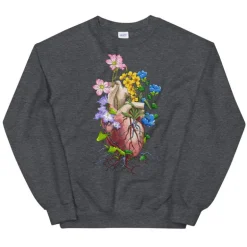 Sweat Unisexe Cœur I - Floral