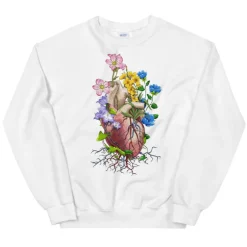 Sweat Unisexe Cœur I - Floral